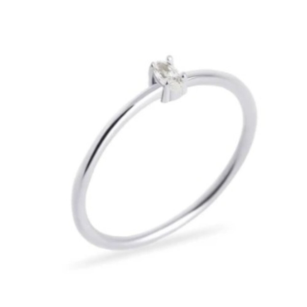 MIA - Sienna Ring - Stainless Steel with  cubic zirconia - Size 8